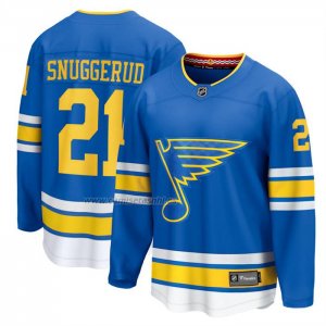 Camiseta Hockey St Louis Blues Jimmy Snuggerud Primera Breakaway Azul