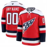 Camiseta Hockey Washington Capitals Alterno Premium Personalizada Rojo