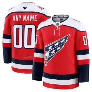 Camiseta Hockey Washington Capitals Alterno Premium Personalizada Rojo