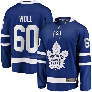 Camiseta Hockey Toronto Maple Leafs Joseph Woll Primera Premier Breakaway Azul