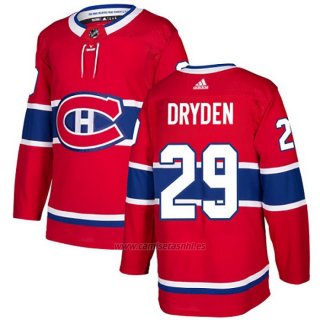 Camiseta Hockey Montreal Canadiens 29 Ken Dryden Primera Autentico Rojo