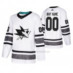 Camiseta San Jose Sharks Personalizada 2019 All Star Blanco2