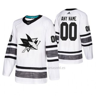 Camiseta San Jose Sharks Personalizada 2019 All Star Blanco2