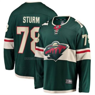Camiseta Hockey Minnesota Wild Nico Sturm Primera Breakaway Verde