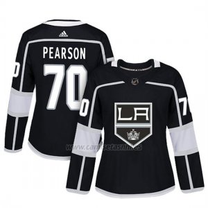 Camiseta Mujer Los Angeles Kings 70 Tanner Pearson Adizero Jugador Home Negro