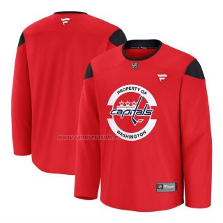 Camiseta Hockey Washington Capitals Primera Practice Rojo
