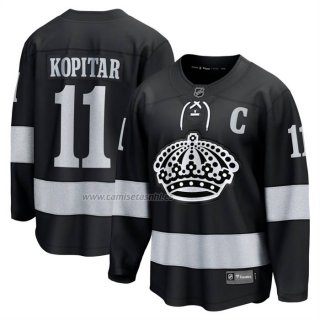 Camiseta Hockey Los Angeles Kings Anze Kopitar Alterno Breakaway Negro