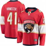 Camiseta Hockey Florida Panthers Vitek Vanecek Breakaway Rojo
