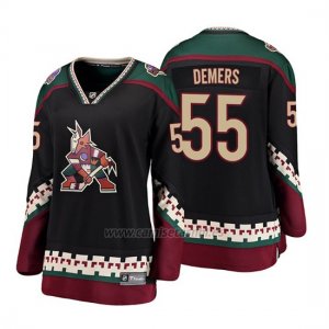 Camiseta Mujer Arizona Coyotes Jason Demers Heritage Alternato Breakaway Negro