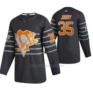 Camiseta Hockey Pittsburgh Penguins Tristan Jarry Autentico 2020 All Star Gris