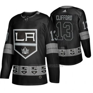 Camiseta Los Angeles Kings Kyle Clifford Breakaway Negro