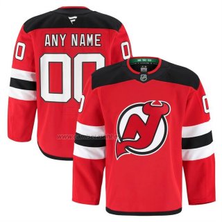 Camiseta Hockey New Jersey Devils Autentico Pro Personalizada Rojo