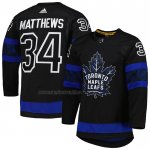 Camiseta Hockey Toronto Maple Leafs Auston Matthews Autentico Alterno Negro