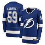 Camiseta Hockey Mujer Tampa Bay Lightning Jake Guentzel Primera Premier Breakaway Azul