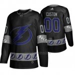 Camiseta Tampa Bay Lightning Personalizada Breakaway Negro