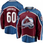 Camiseta Hockey Colorado Avalanche Justus Annunen Primera Premier Breakaway Rojo