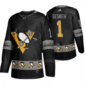 Camiseta Pittsburgh Penguins Casey Desmith Breakaway Negro
