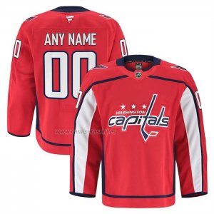 Camiseta Hockey Washington Capitals Autentico Pro Personalizada Rojo
