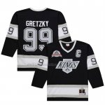 Camiseta Hockey Los Angeles Kings Wayne Gretzky Mitchell & Ness Big & Tall 1992-93 Blue Line 2.0 Negro