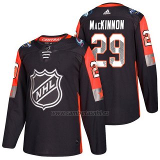 Camiseta Colorado Avalanche Nathan Mackinnon 2018 All Star Negro