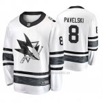 Camiseta San Jose Sharks Joe Pavelski 2019 All Star Blanco