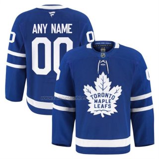 Camiseta Hockey Toronto Maple Leafs Primera Autentico Pro Personalizada Azul