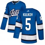 Camiseta Hockey Winnipeg Jets 5 Dmitry Kulikov Alterno Autentico Azul