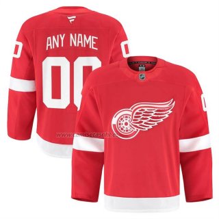 Camiseta Hockey Detroit Red Wings Autentico Pro Personalizada Rojo