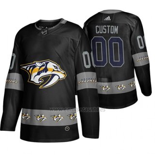 Camiseta Nashville Predators Personalizada Breakaway Negro