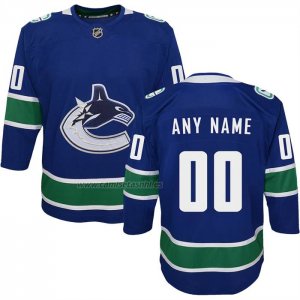 Camiseta Hockey Nino Vancouver Canucks Primera Premier Personalizada Azul Camiseta Hockey Nino Vancouver Canucks Primera Premier Personalizada Azul