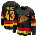 Camiseta Hockey Vancouver Canucks Quinn Hughes Alterno Breakaway Negro