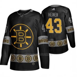 Camiseta Boston Bruins Danton Heinen Breakaway Negro