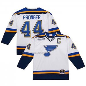 Camiseta Hockey St. Louis Blues Chris Pronger Mitchell & Ness 1999-00 Blanco