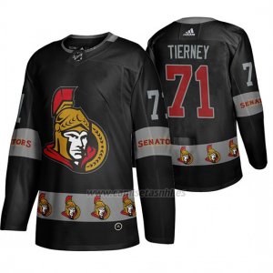 Camiseta Ottawa Senators Chris Tierney Breakaway Negro