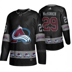 Camiseta Colorado Avalanche Nathan Mackinnon Breakaway Negro