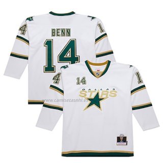 Camiseta Hockey Dallas Stars Jamie Benn Mitchell & Ness 2009-10 Blanco