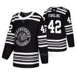 Camiseta Chicago Blackhawks Gustav Forsling Winter Classic Adidas Negro