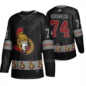 Camiseta Ottawa Senators Mark Borowiecki Breakaway Negro