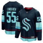 Camiseta Hockey Seattle Kraken Ryan Lindgren Primera Breakaway Azul Oscuro