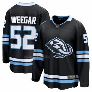 Camiseta Hockey Utah Mammoth Mackenzie Weegar Primera Breakaway Negro Camiseta Hockey Utah Mammoth Mackenzie Weegar Primera Breakaway Negro