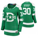 Camiseta Hockey Mujer Dallas Stars Ben Bishop Breakaway Jugador 2020 Winter Classic Verde