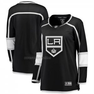 Camiseta Hockey Mujer Los Angeles Kings Primera Breakaway Negro
