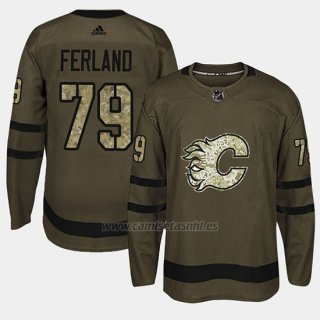 Camiseta Calgary Flames Micheal Ferland Camo Salute To Service