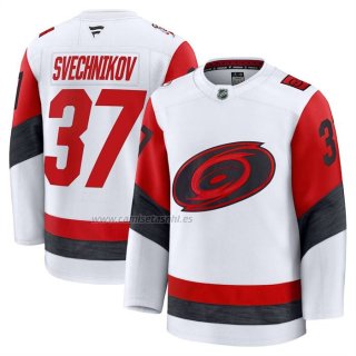 Camiseta Hockey Carolina Hurricanes Andrei Svechnikov Segunda Premium Blanco