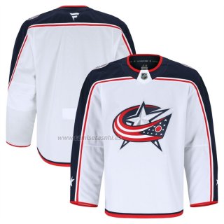 Camiseta Hockey Columbus Blue Jackets Segunda Autentico Pro Blanco