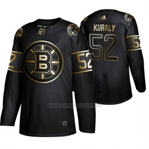Camiseta Boston Bruins Sean Kuraly Golden Edition Autentico Negro