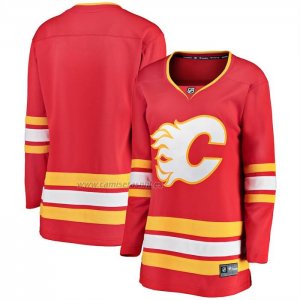 Camiseta Hockey Mujer Calgary Flames Primera Breakaway Rojo