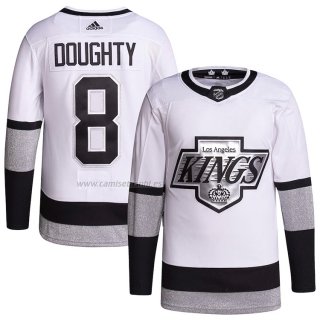 Camiseta Hockey Los Angeles Kings Drew Doughty 2021-22 Alterno Autentico Blanco
