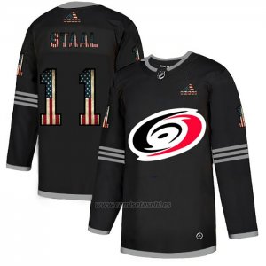 Camiseta Hockey Carolina Hurricanes Jordan Staal 2020 USA Flag Negro