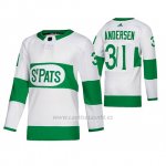 Camiseta Toronto St. Patricks Frederik Andersen Road Adidas Blanco